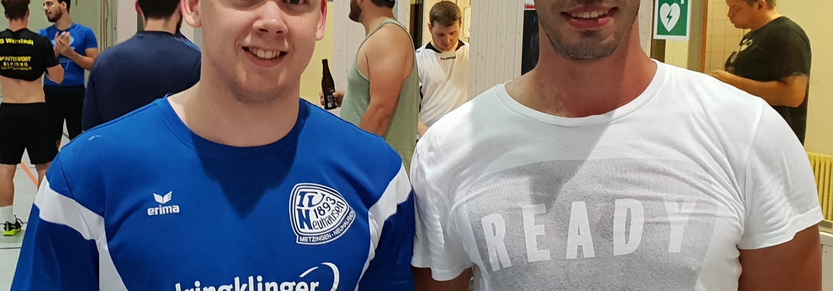 Das erste Training ist bereits absolviert: Marcel Meyer und Christian Tutsch verstärken die SG Weinstadt zur kommenden Saison.