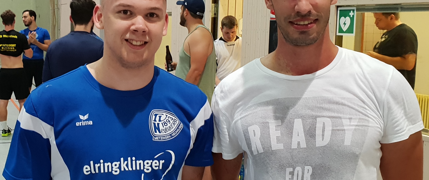 Das erste Training ist bereits absolviert: Marcel Meyer und Christian Tutsch verstärken die SG Weinstadt zur kommenden Saison.