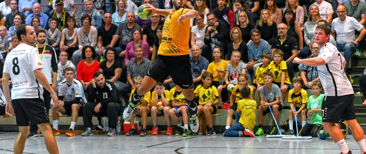 Lukas Volz und sein Team haben sich gegen die HSG Hohenlohe keine Blöße gegeben. Bild: Hans-Walter Tschirley