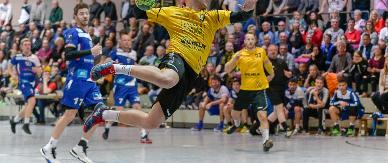 Elf Tore steuerte Marcel Meyer zum spektakulären 50:35-Sieg über Mundelsheim bei. Bild: HWT