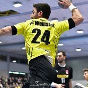 Tom Kuhnle steuerte in Köngen acht Treffer zum souveränen Auswärtserfolg bei. Foto: HWT