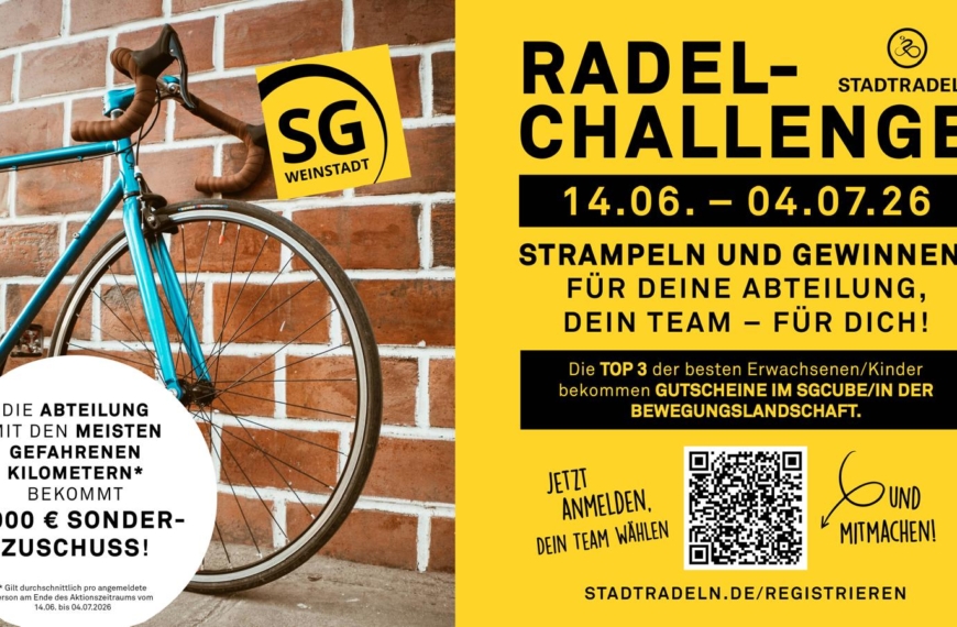 Halbzeit bei der Radel-Challenge – Handball auf der 1!